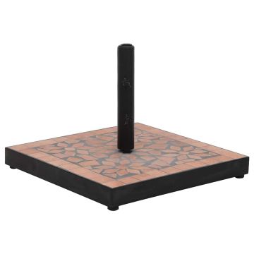 Gossi suport umbrela de soare, caramiziu, patrat, 12 kg