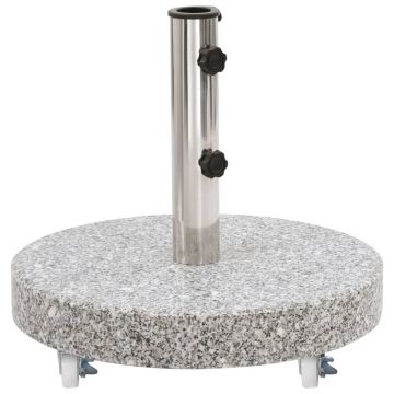 Gossi suport umbrela de soare, gri, 30 kg, granit, rotund