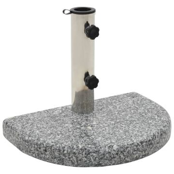 Gossi suport umbrela de soare, gri, granit, 10 kg, curbat