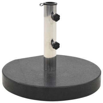 Gossi suport umbrela de soare, negru, 28,5 kg, granit, rotund