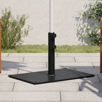 Gossi suport umbrela pentru stalpi Ø32/38/48 mm, 15 kg, dreptunghi