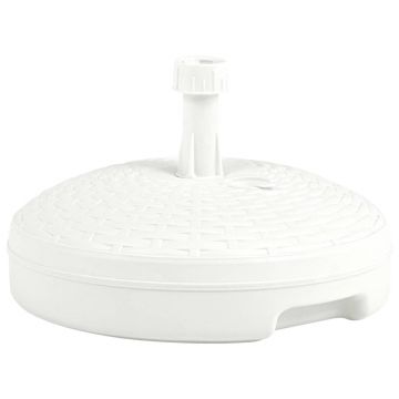 Gossi suport umbrela, umplut cu apa/nisip, alb, 20 l, plastic ratan