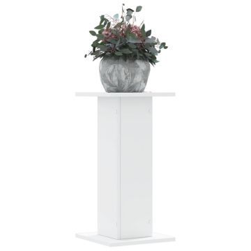 Gossi suporturi de plante, 2 buc., alb, 30x30x60 cm, lemn prelucrat