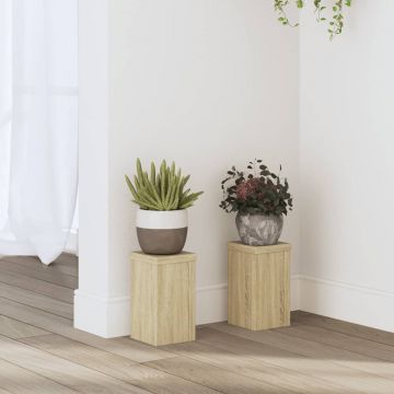 Gossi suporturi de plante 2 buc. sonoma 10x10x18 cm lemn prelucrat