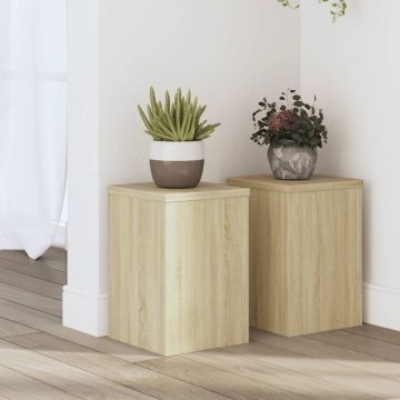 Gossi suporturi de plante, 2 buc., stejar sonoma, 20x20x30 cm
