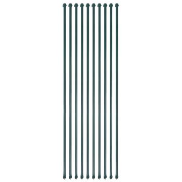 Gossi tarusi gradina, 10 buc, 1,5 m, metal, verde