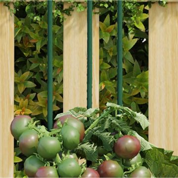 Gossi tarusi pentru plante de gradina, 30 buc., verde, 90 cm, otel