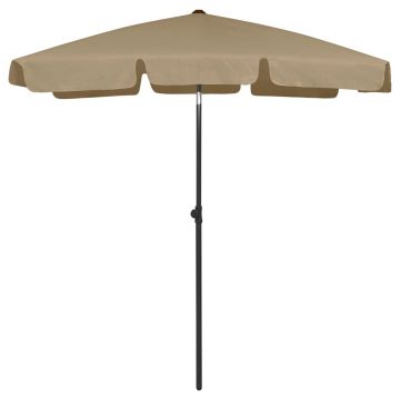 Gossi umbrela de plaja, gri taupe, 180x120 cm