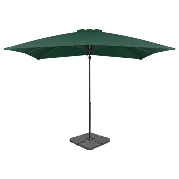 Gossi umbrela de soare de gradina, baza portabila, verde