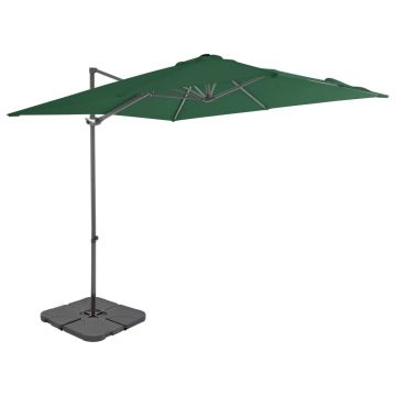 Gossi umbrela de soare de gradina, baza portabila, verde