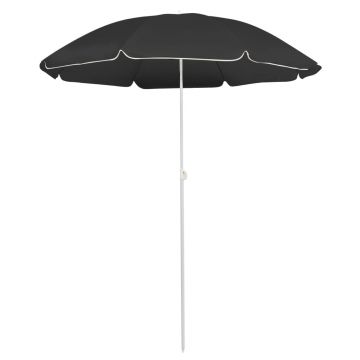 Gossi umbrela de soare de gradina, stalp din otel, antracit, 180 cm