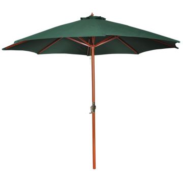 Gossi umbrela de soare, verde, 258 cm