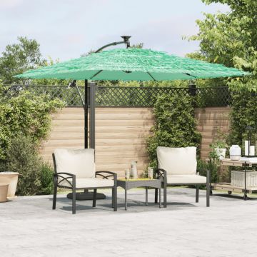 Gossi umbrela soare de gradina cu stalp din otel, verde 269x269x235cm
