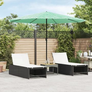 Gossi umbrela soare de gradina cu stalp din otel verde 324x324x247 cm