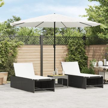 Gossi umbrela soare de gradina stalp din otel, alb 324x324x247 cm