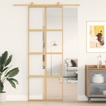 Gossi usa glisanta auriu 76x205 cm sticla esg transparenta/aluminiu