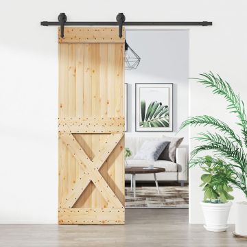Gossi usa glisanta cu set de feronerie 70x210 cm, lemn masiv de pin