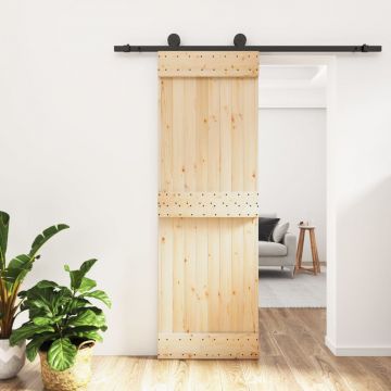 Gossi usa glisanta cu set de feronerie 70x210 cm, lemn masiv de pin