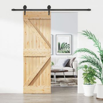 Gossi usa glisanta cu set de feronerie 70x210 cm, lemn masiv de pin