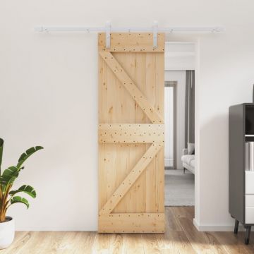 Gossi usa glisanta cu set de feronerie 70x210 cm, lemn masiv de pin
