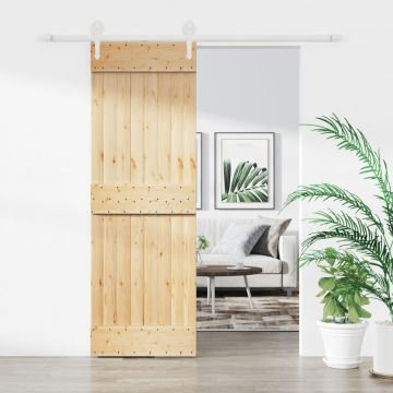 Gossi usa glisanta cu set de feronerie 70x210 cm, lemn masiv de pin
