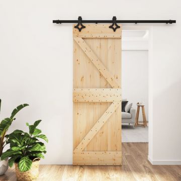 Gossi usa glisanta cu set de feronerie 70x210 cm, lemn masiv de pin