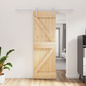 Gossi usa glisanta cu set de feronerie 70x210 cm, lemn masiv de pin