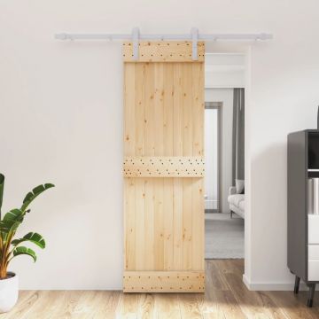 Gossi usa glisanta cu set de feronerie 70x210 cm, lemn masiv de pin