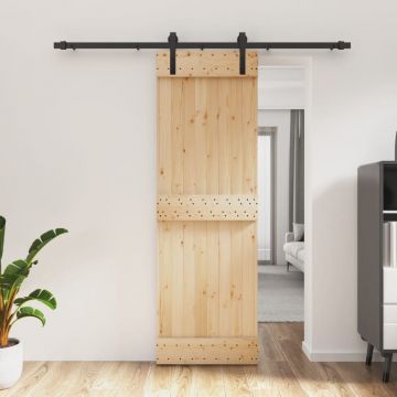 Gossi usa glisanta cu set de feronerie 70x210 cm, lemn masiv de pin