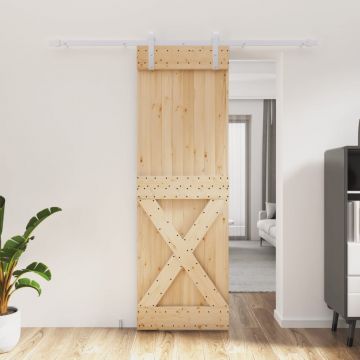 Gossi usa glisanta cu set de feronerie 70x210 cm, lemn masiv de pin