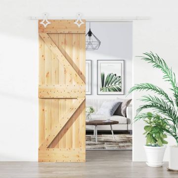 Gossi usa glisanta cu set de feronerie 70x210 cm, lemn masiv de pin