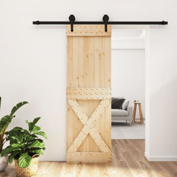 Gossi usa glisanta cu set de feronerie 70x210 cm, lemn masiv de pin