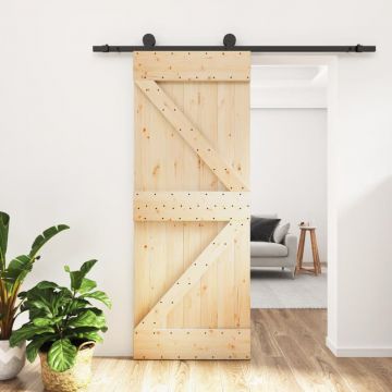 Gossi usa glisanta cu set de feronerie 70x210 cm, lemn masiv de pin