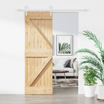 Gossi usa glisanta cu set de feronerie 70x210 cm, lemn masiv de pin