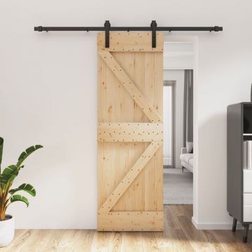 Gossi usa glisanta cu set de feronerie 70x210 cm, lemn masiv de pin