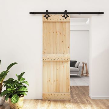 Gossi usa glisanta cu set de feronerie 70x210 cm, lemn masiv de pin