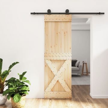 Gossi usa glisanta cu set de feronerie 70x210 cm, lemn masiv de pin
