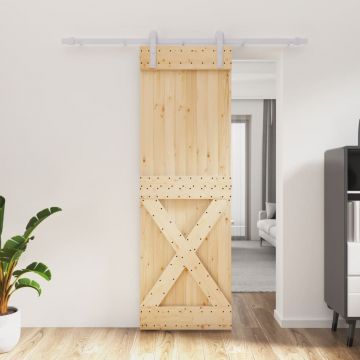 Gossi usa glisanta cu set de feronerie 70x210 cm, lemn masiv de pin