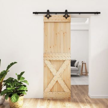 Gossi usa glisanta cu set de feronerie 70x210 cm, lemn masiv de pin