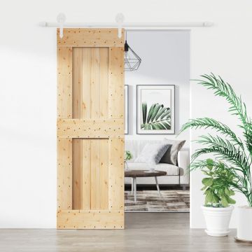 Gossi usa glisanta cu set de feronerie 70x210 cm, lemn masiv de pin