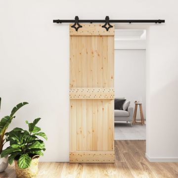 Gossi usa glisanta cu set de feronerie 70x210 cm, lemn masiv de pin