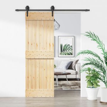 Gossi usa glisanta cu set de feronerie 70x210 cm, lemn masiv de pin