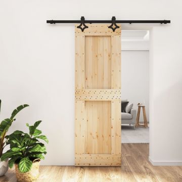Gossi usa glisanta cu set de feronerie 70x210 cm, lemn masiv de pin