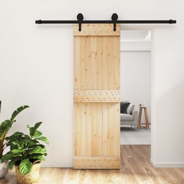 Gossi usa glisanta cu set de feronerie 70x210 cm, lemn masiv de pin