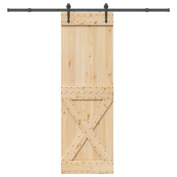 Gossi usa glisanta cu set de feronerie 70x210 cm, lemn masiv de pin
