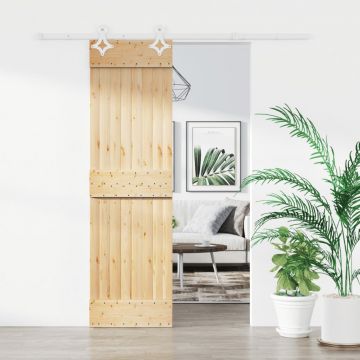 Gossi usa glisanta cu set de feronerie 70x210 cm, lemn masiv de pin