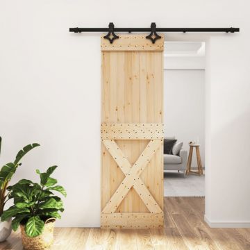 Gossi usa glisanta cu set de feronerie 70x210 cm, lemn masiv de pin