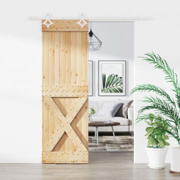 Gossi usa glisanta cu set de feronerie 70x210 cm, lemn masiv de pin