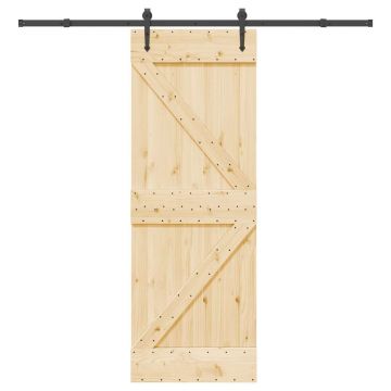 Gossi usa glisanta cu set de feronerie 70x210 cm, lemn masiv de pin