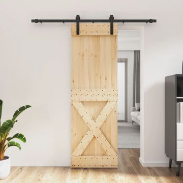 Gossi usa glisanta cu set de feronerie 70x210 cm, lemn masiv de pin